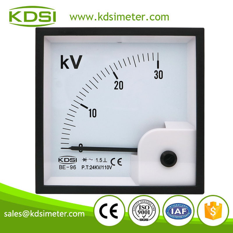 Easy Installation BE-96 AC30kV 24kV/110V Rectifier Analog AC Voltage Panel Meter
