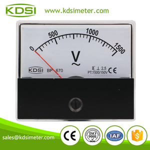 20 Years Manufacturing Experience BP-670 AC1500/150V analog ac panel voltmeter