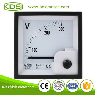 Industrial universal BE-72 AC300V analog ac panel mount voltmeter