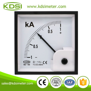 China Supplier BE-96 DC+-60mV +-1kA dc analog panel volt ampere meter