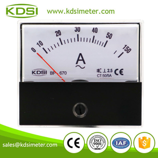 Factory direct sales BP-670 AC50/5A 3times overload ac analog amp panel meter