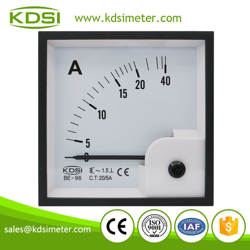 New design BE-96 AC20/5A ac analog amp panel meter