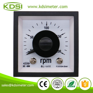 New Design BE-48W DC4-20mA 200rpm Wide Angle DC Analog Amp Panel RPM Meter