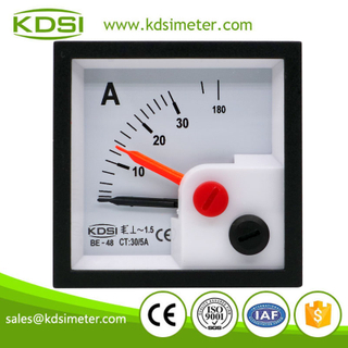KDSI electronic apparatus BE-48 AC30/5A 6 times overload with red pointer ac mini amp meter
