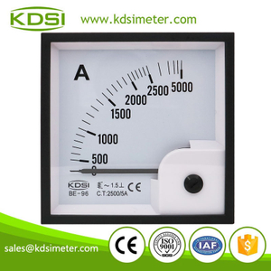Portable precise BE-96 AC2500/5A ac analog panel ammeter