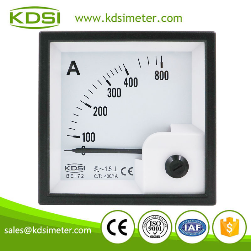 Factory direct sales BE-72 AC400/1A analog ac panel ampere meter