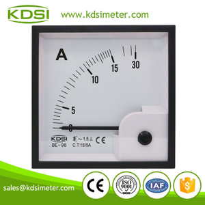 High quality professional BE-96 AC15/5A ac analog panel ampere indicator