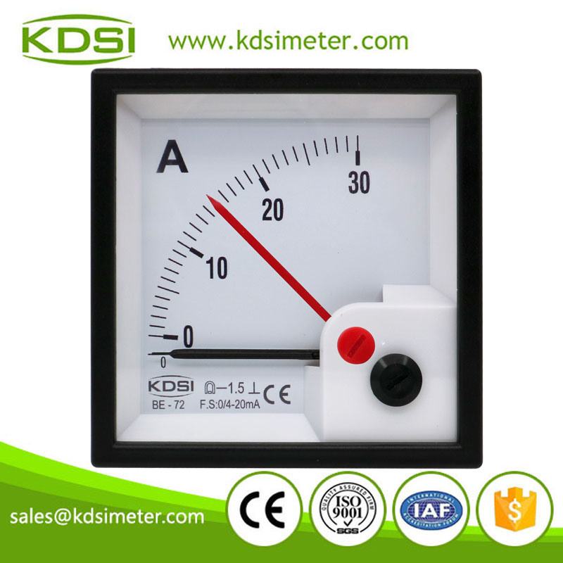 Small & High Sensitivity BE-72 DC4-20mA 30A With Red Pointer Analog DC Panel Sensitive Galvanometer