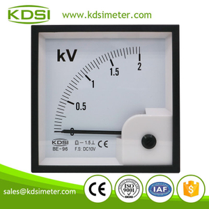 Easy installation BE-96 DC10V 2kV analog panel dc voltmeter