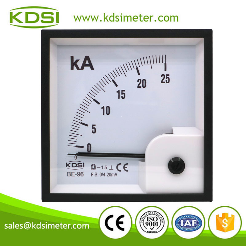 Instant flexible BE-96 DC4-20mA 25kA dc analog amp kA panel meter