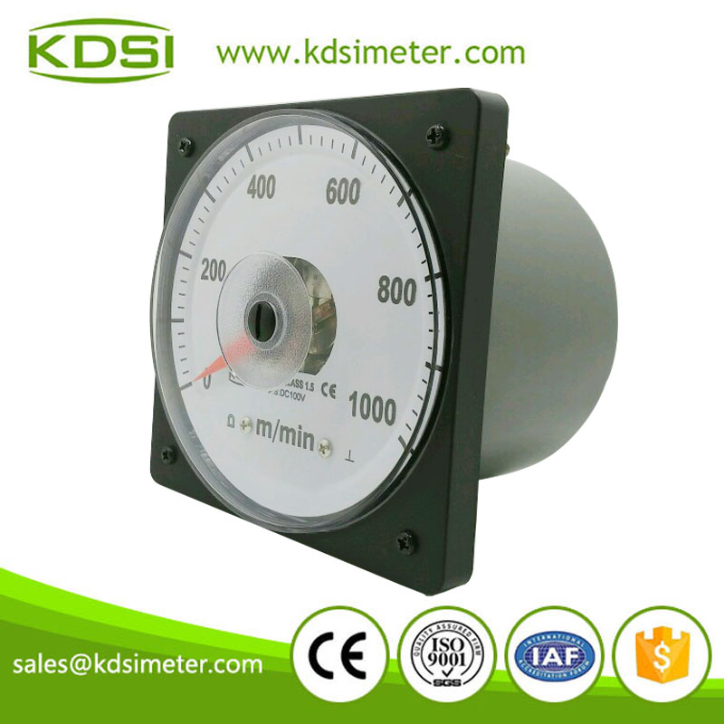 High quality wide angle meter LS-110 DC100V 1000m/min analog voltage speed meter