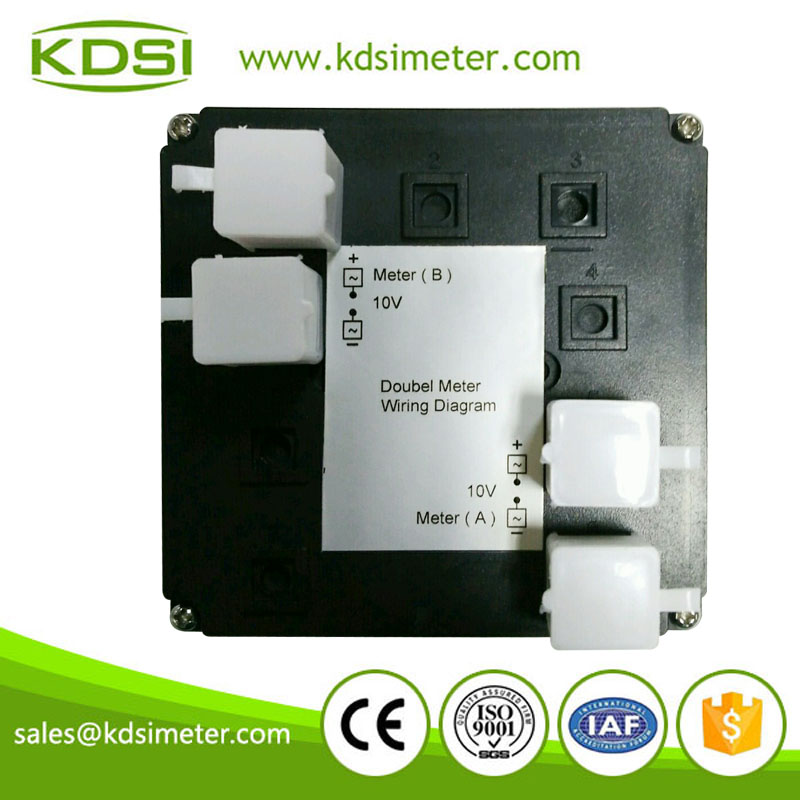 Factory direct sales F96D-DCB DC+-75mV+-75A analog dc panel double Structure ammeter