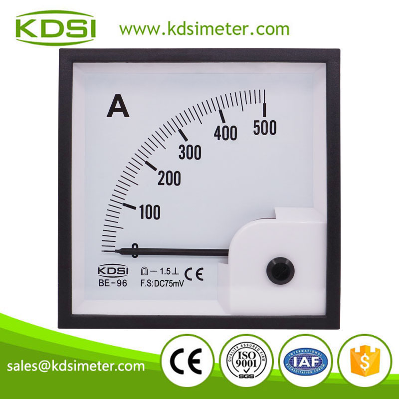 KDSI BE-96 DC75mV 500A analog panel dc high precision ammeter