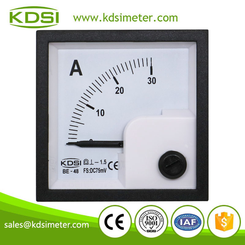 Factory direct sales BE-48 DC75mV 30A dc analog panel current meter