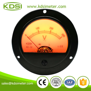 20 Years Manufacturing Experience BO-65 AC300V rectifier backlighting analog panel round voltmeter