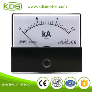 High quality BP-670 DC50mV 1.5kA dc analog panel small ammeter