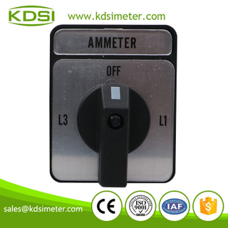 Classical DW26-20/3+LH3/3 48X60mm ammeter rotary selector switch