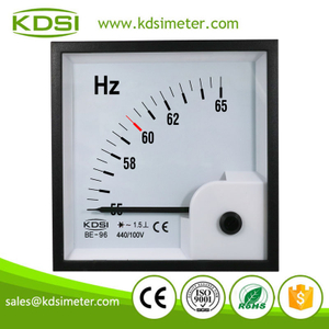 Durable In Use BE-96 55-65Hz 440/100V Panel Analog Hz Electrical Frequency Meter