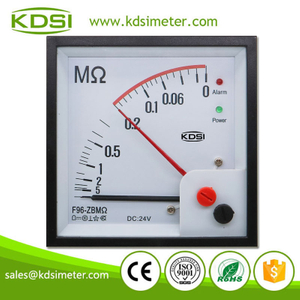 Factory Direct Sales F96-ZBM DC24V Analog DC Panel Insulation Monitor Meter