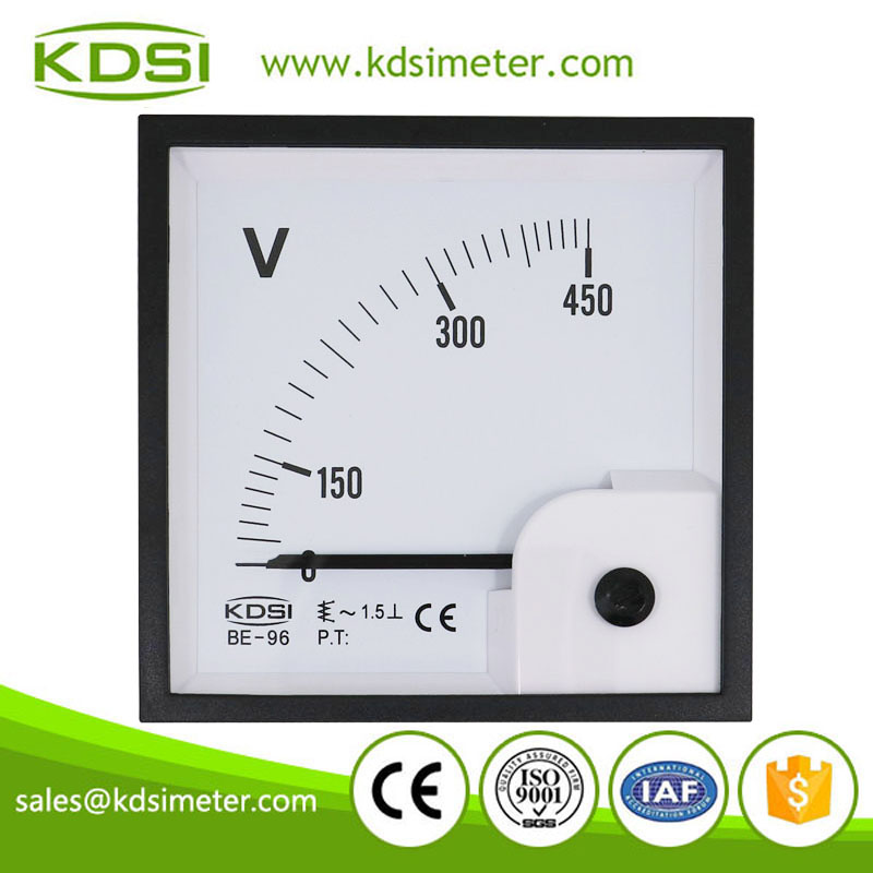CE Approved BE-96 AC450V analog ac panel voltage meter
