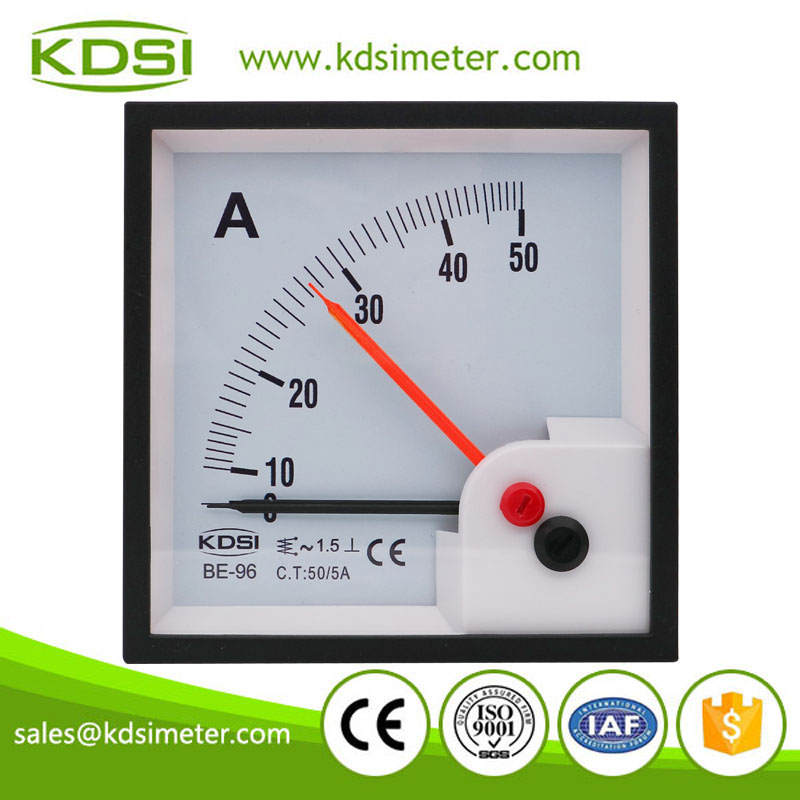 Industrial universal BE-96 AC50/5A no overload ac panel analog ampere indicator