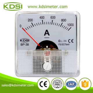 Hot Sales BP-38 DC75mV 1000A Panel Analog DC Small Ammeter