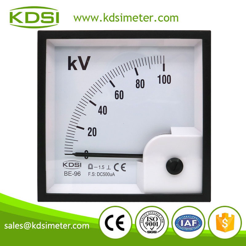 Original manufacturer high Quality BE-96 DC500uA 100kV analog dc panel mount voltmeter