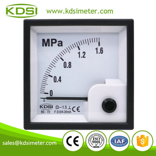 KDSI electronic apparatus BE-72 DC4-20mA 1.6MPa analog dc amp pressure panel meter