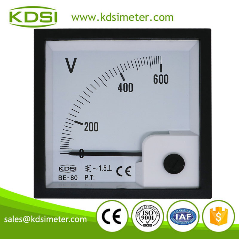 Industrial universal BE-80 AC600V analog panel ac 600v voltmeter