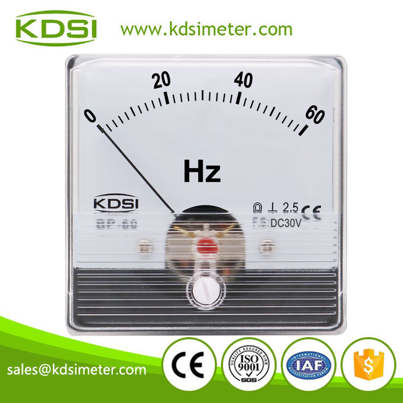 Factory direct sales BP-60N DC30V 60Hz analog dc voltage Hz panel meter