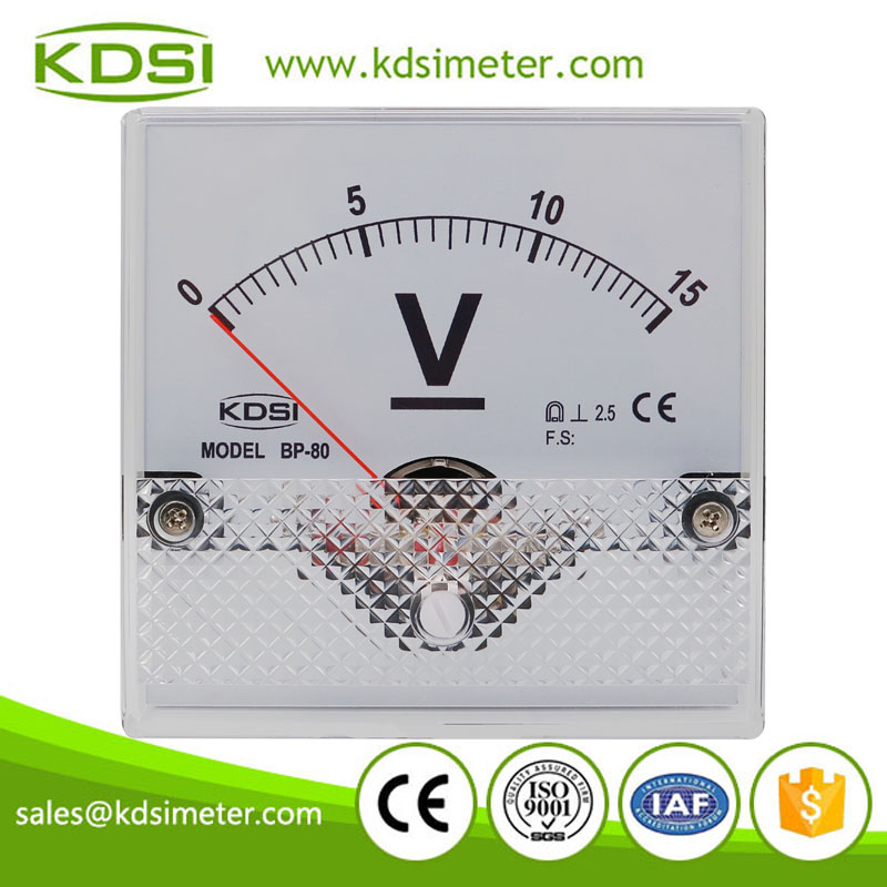 Factory direct sales BP-80 DC15V analog dc voltage panel meter