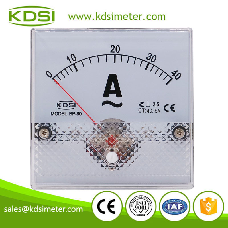 CE certificate BP-80 AC40/5A ac analog panel ammeter with output