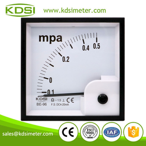 Easy installation BE-96 DC4-20mA -0.1-0.5MPa dc analog panel amp pressure meter