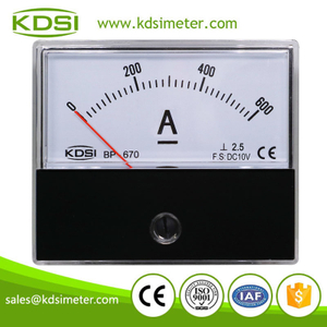 Industrial universal BP-670 DC10V 600A dc analog panel mount ammeter