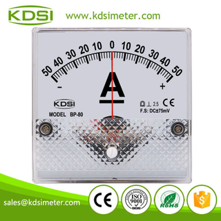Easy Installation BP-80 DC+-75mV+-50A Analog DC Amp Panel Meter