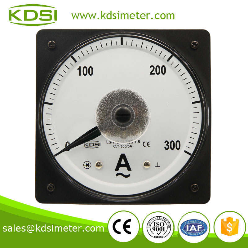 Hot Selling Good Quality LS-110 AC300/5A wide angle ac analog panel ammeter with output