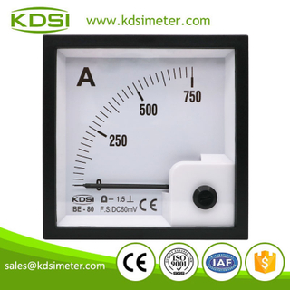 CE certificate BE-80 DC60mV 750A panel dc analog ammeter