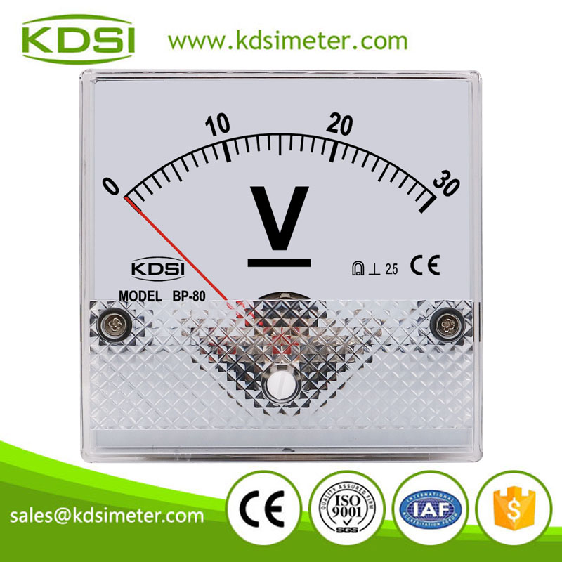 Instant flexible BP-80 DC30V analog dc panel voltmeter