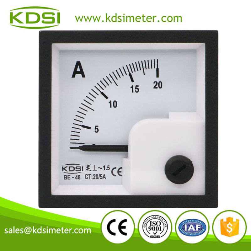 Hot Selling Good Quality BE-48 AC20/5A no overload ac analog mini ammeter with output