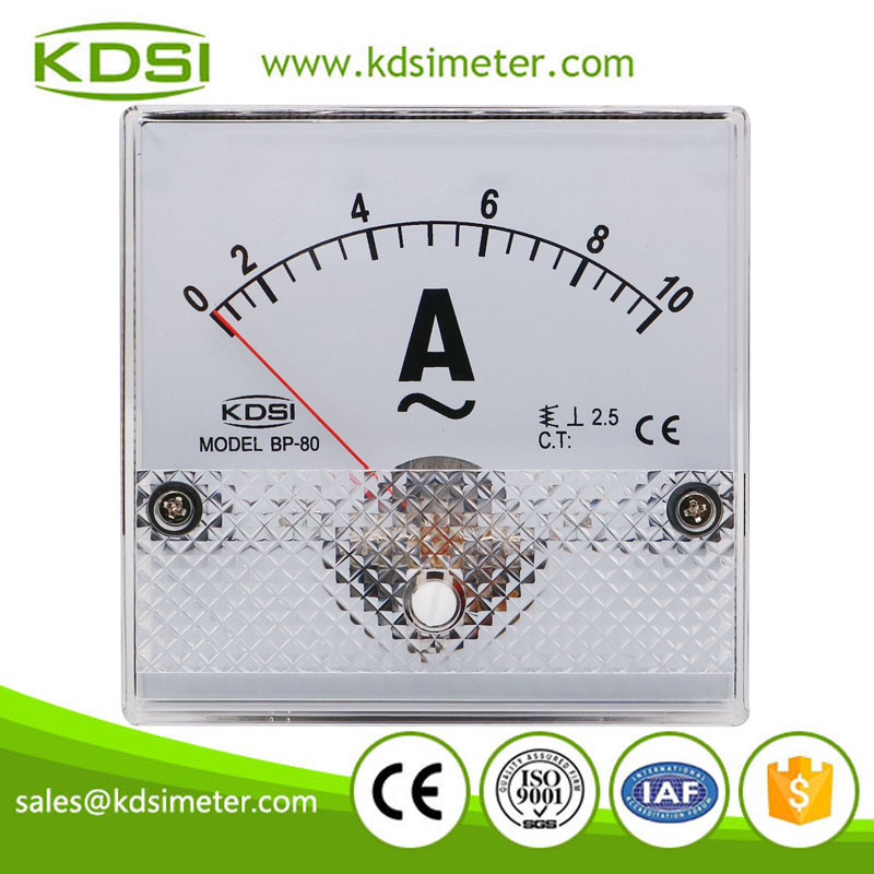 High quality BP-80 AC10A ac analog panel mount ammeter