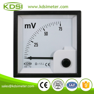 High quality professional BE-72 DC75mV panel analog dc voltmeter