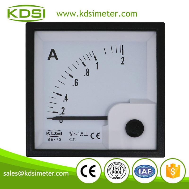 CE certificate BE-72 AC1A analog ac panel ampere meter
