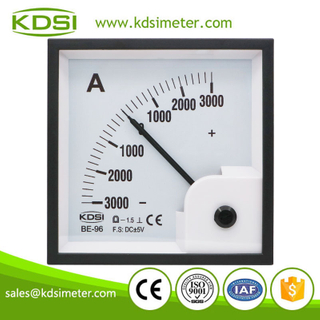 Easy installation BE-96 DC+-5V +-3000A dc analog amp current panel meter
