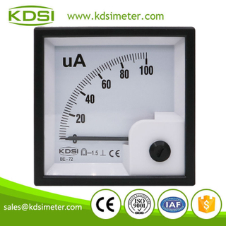Easy installation BE-72 DC100uA analog dc panel mount ammeter
