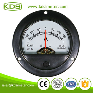 Factory direct sales BO-52 DC+-50mV +-150A analog round dc amp panel meter