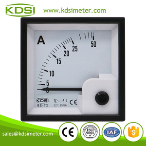 CE certificate BE-72 AC25/5A analog ac panel amp meter
