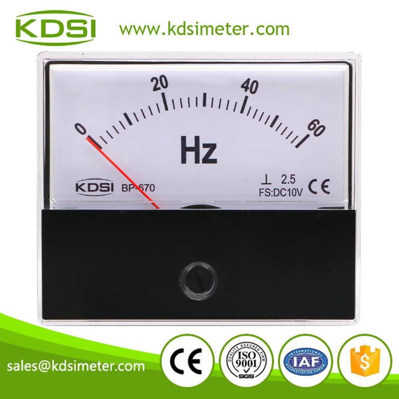 Easy operation BP-670 DC10V 60Hz analog dc voltage Hz panel meter
