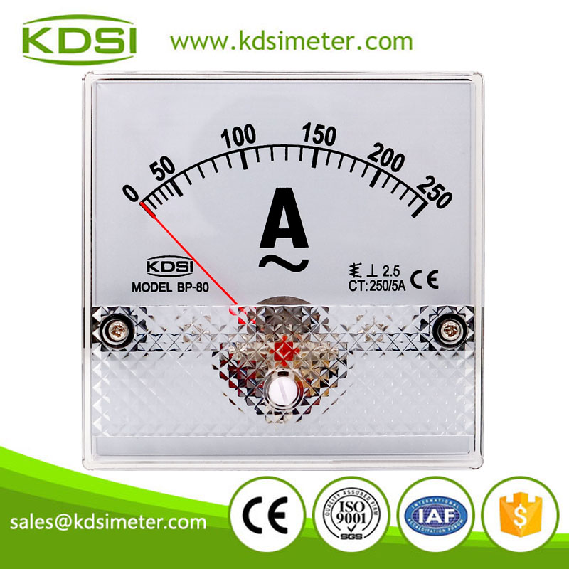 20 Year Top Manufacturer of CE,ISO passed BP-80 AC250/5A analog ac amp panel meter