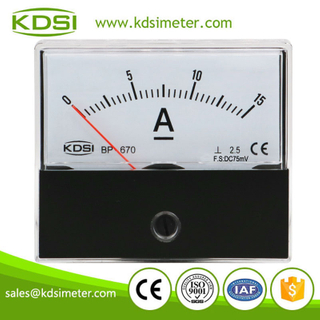 20 Years Manufacturing Experience BP-670 DC75mV 15A dc analog panel amp meter