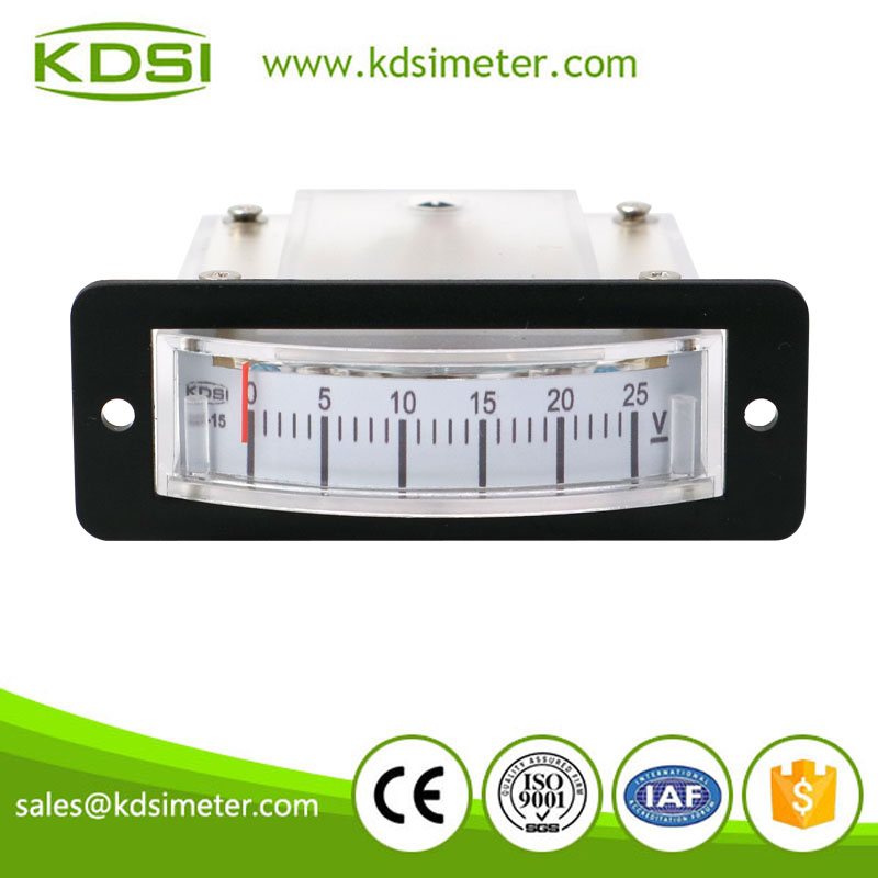 Small & high sensitivity BP-15 DC25V dc analog thin edgewise panel voltmeter